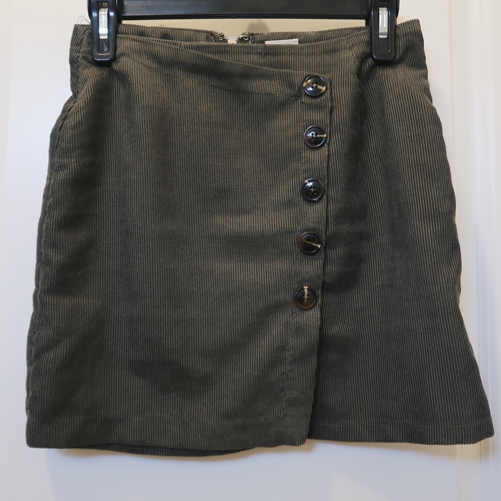 Olive green skirt
